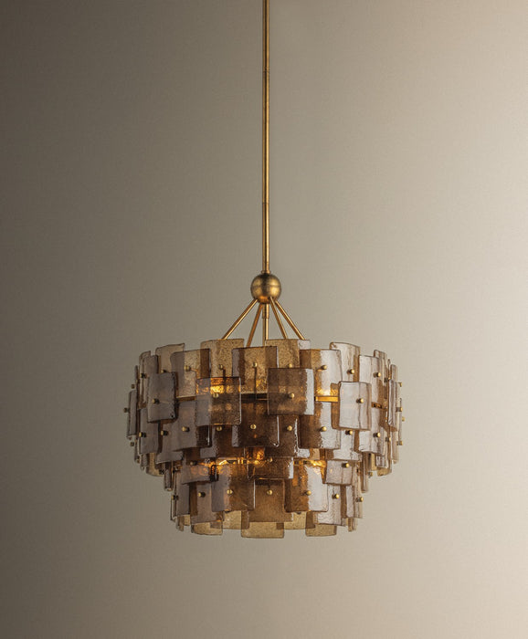 Troy Lighting - F2124-PGL - Six Light Chandelier - Jacik - Patina Gold Leaf