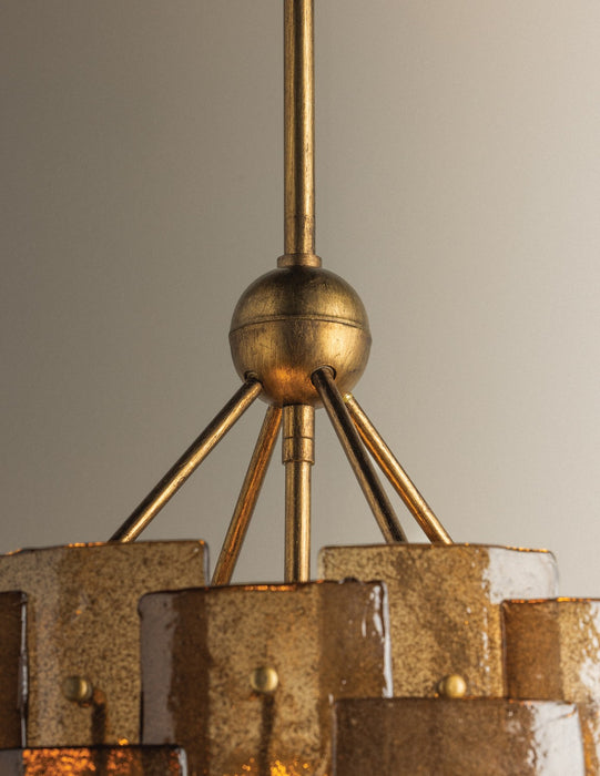 Troy Lighting - F2124-PGL - Six Light Chandelier - Jacik - Patina Gold Leaf