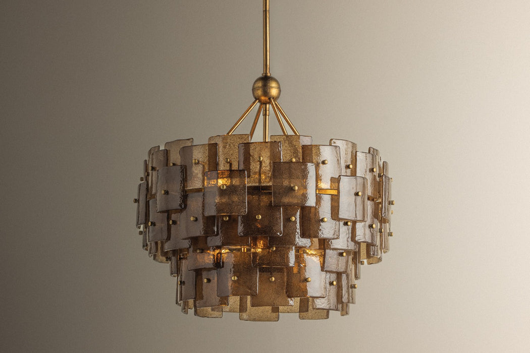 Troy Lighting - F2124-PGL - Six Light Chandelier - Jacik - Patina Gold Leaf