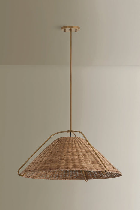 Troy Lighting - F4326-PBR - One Light Pendant - Richard - Patina Brass