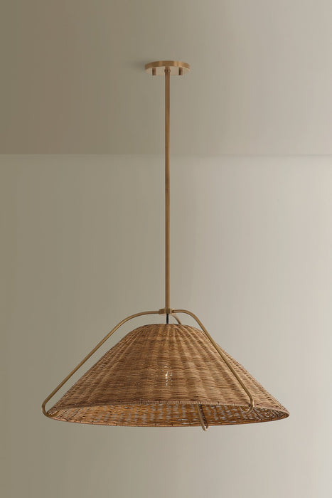 Troy Lighting - F4326-PBR - One Light Pendant - Richard - Patina Brass