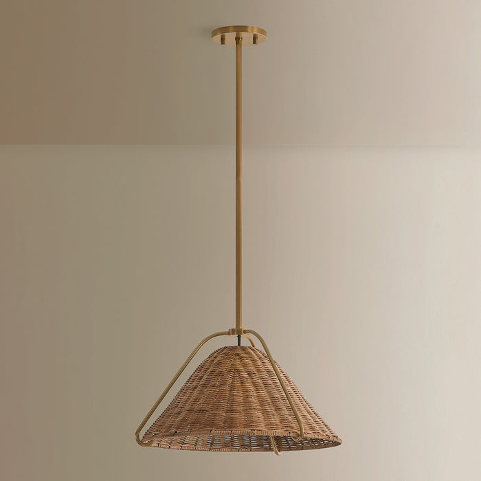 Troy Lighting - F4318-PBR - One Light Pendant - Richard - Patina Brass