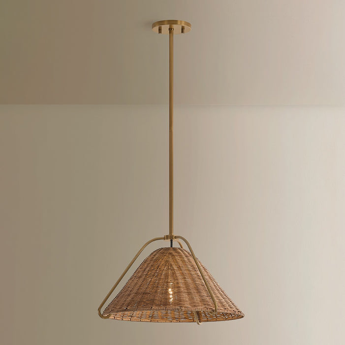 Troy Lighting - F4318-PBR - One Light Pendant - Richard - Patina Brass
