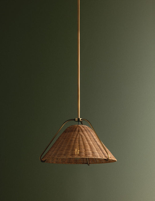 Troy Lighting - F4318-PBR - One Light Pendant - Richard - Patina Brass