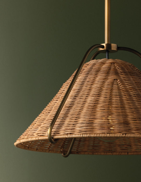 Troy Lighting - F4318-PBR - One Light Pendant - Richard - Patina Brass