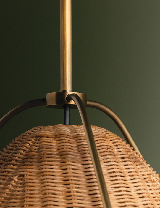 Troy Lighting - F4318-PBR - One Light Pendant - Richard - Patina Brass