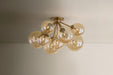 Troy Lighting - C1048-PBR - Nine Light Semi Flush Mount - Santee - Patina Brass