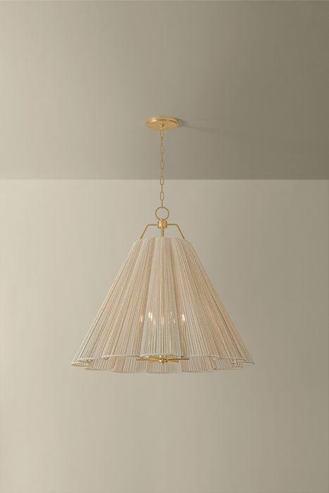 Troy Lighting - F3436-VGL - Six Light Chandelier - Sonoma - Vintage Gold Leaf