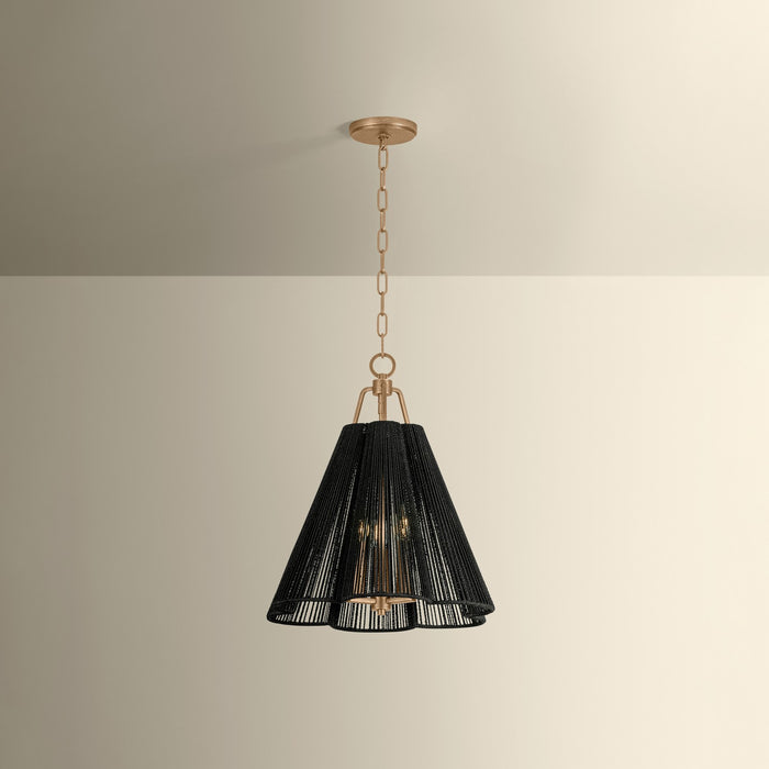 Troy Lighting - F3418-PGL - Three Light Pendant - Sonoma - Patina Gold Leaf