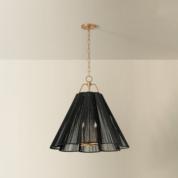 Troy Lighting - F3428-PGL - Four Light Pendant - Sonoma - Patina Gold Leaf