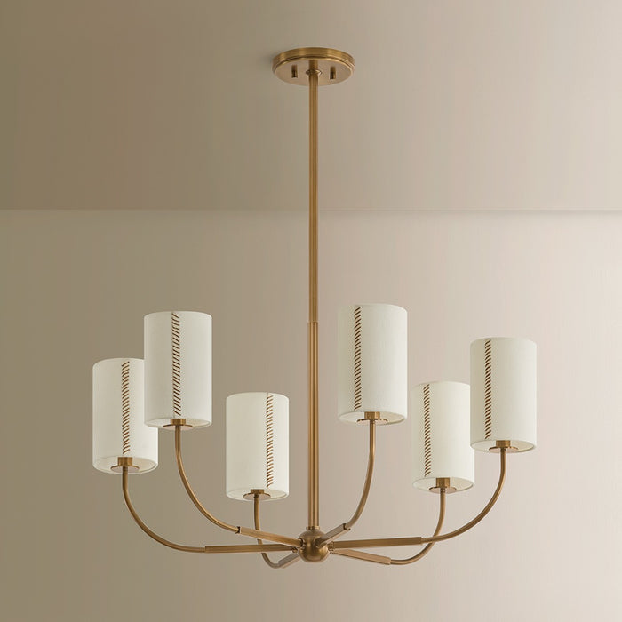 Troy Lighting - F3030-PBR - Six Light Chandelier - Teddy - Patina Brass