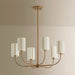 Troy Lighting - F3030-PBR - Six Light Chandelier - Teddy - Patina Brass