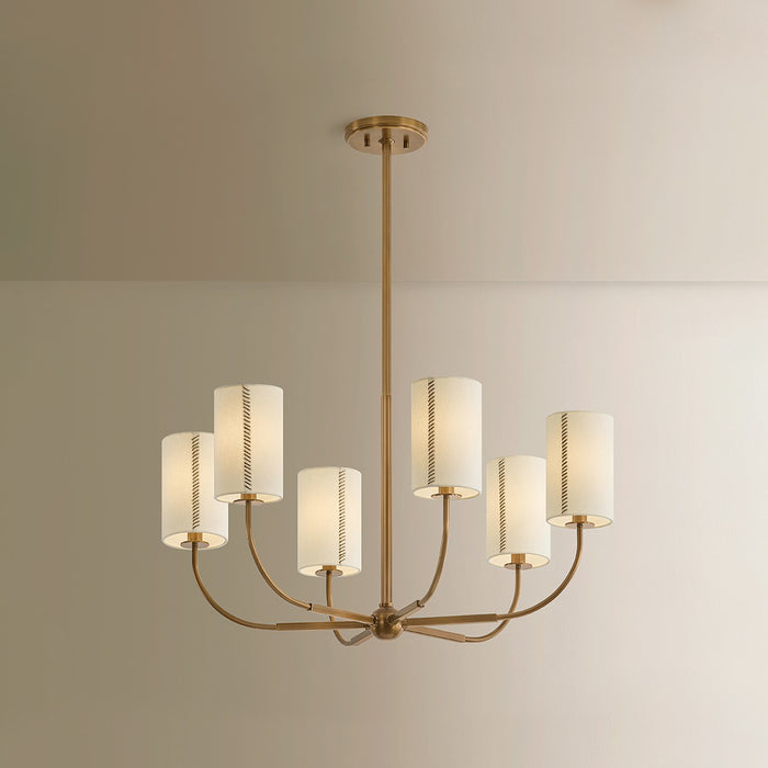 Troy Lighting - F3030-PBR - Six Light Chandelier - Teddy - Patina Brass