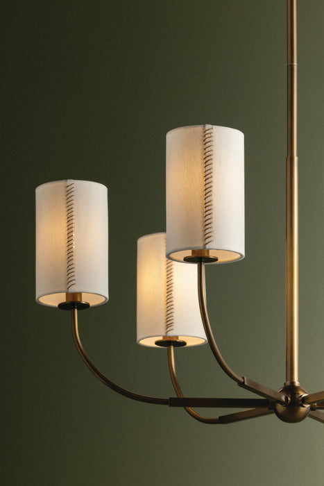 Troy Lighting - F3030-PBR - Six Light Chandelier - Teddy - Patina Brass