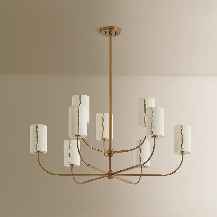 Troy Lighting - F3042-PBR - Nine Light Chandelier - Teddy - Patina Brass
