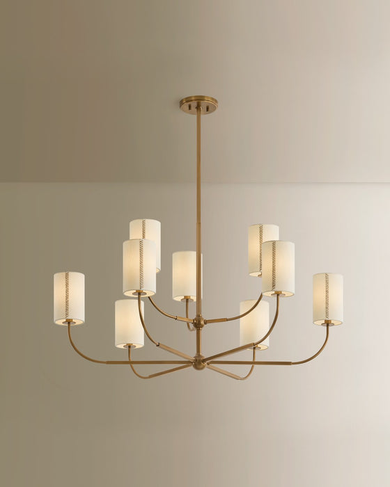 Troy Lighting - F3042-PBR - Nine Light Chandelier - Teddy - Patina Brass