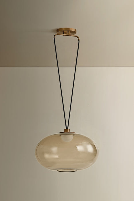 Troy Lighting - F6818-PBR - LED Pendant - Walz - Patina Brass