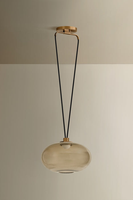 Troy Lighting - F6814-PBR - LED Pendant - Walz - Patina Brass