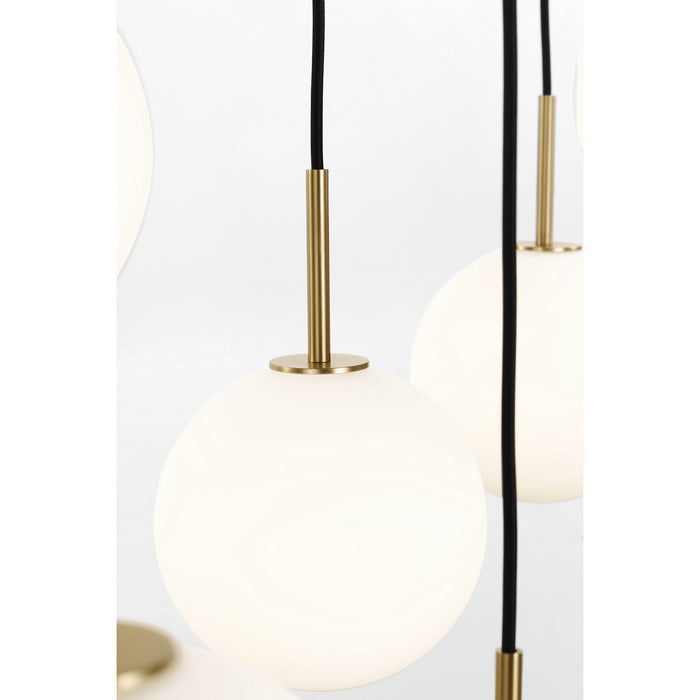 Visual Comfort Studio - SCRJLS207EBSOEG - Eight Light Linear Chandelier - Sorelle - Estate Brass