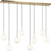 Visual Comfort Studio - SCRJLS207EBSOEG - Eight Light Linear Chandelier - Sorelle - Estate Brass