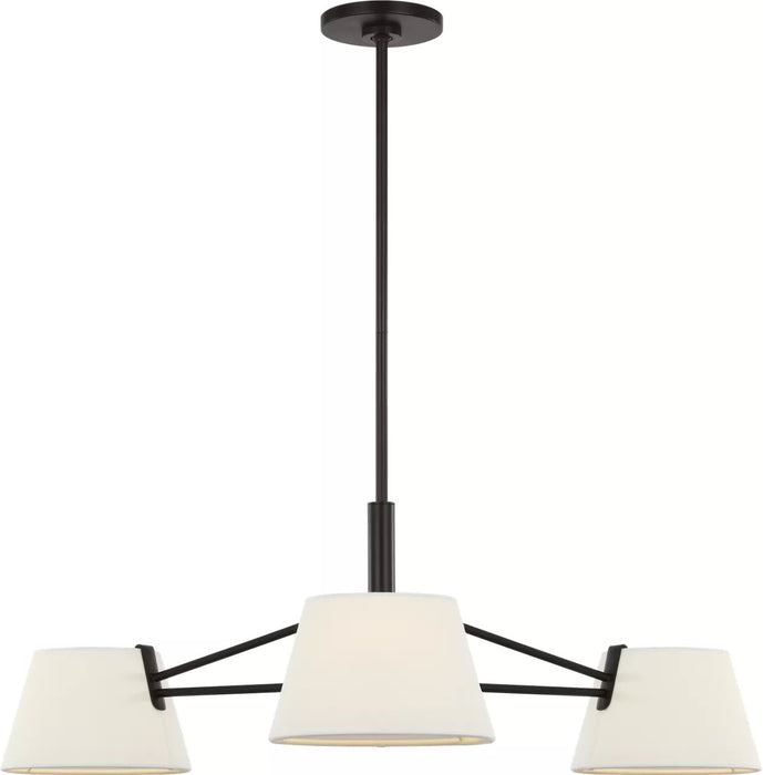 Visual Comfort Studio - SCRJCH194AIWL - Three Light Chandelier - Hale - Aged Iron