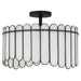 Quoizel - ANN1816MBK - Three Light Pendant - Annabelle - Matte Black