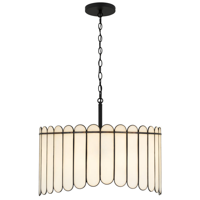 Quoizel - ANN2824MBK - Four Light Pendant - Annabelle - Matte Black