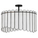 Quoizel - ANN2824MBK - Four Light Pendant - Annabelle - Matte Black
