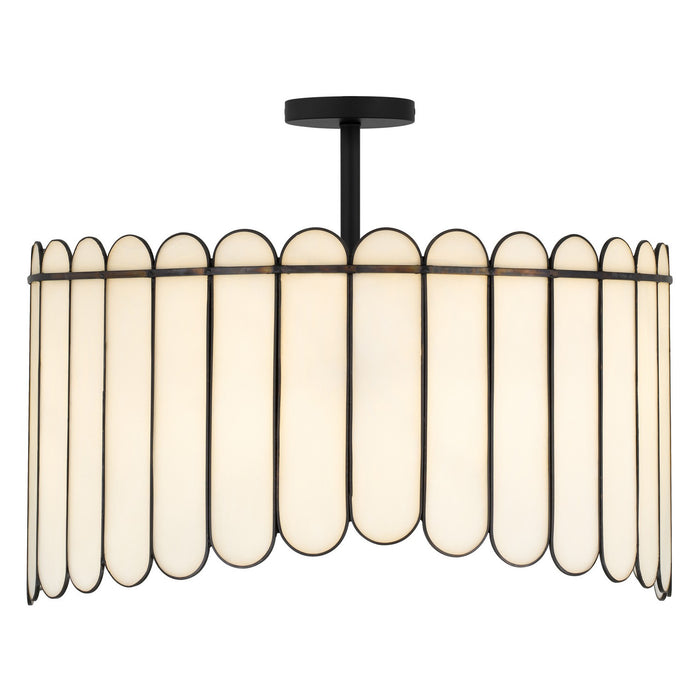 Quoizel - ANN2824MBK - Four Light Pendant - Annabelle - Matte Black
