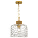 Quoizel - BTC1512BRG - One Light Pendant - Baltic - Brushed Gold