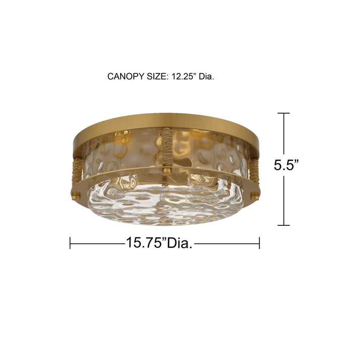 Quoizel - BTC1616BRG - LED Flush Mount - Baltic - Brushed Gold