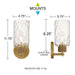 Quoizel - BTC8605BRG - One Light Wall Sconce - Baltic - Brushed Gold