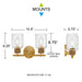 Quoizel - BTC8614BRG - Two Light Vanity - Baltic - Brushed Gold