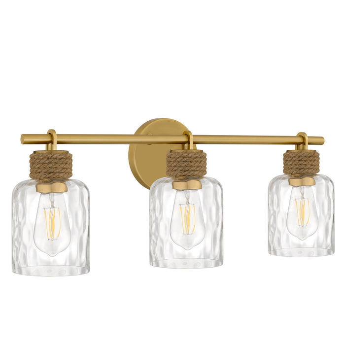 Quoizel - BTC8624BRG - Three Light Vanity - Baltic - Brushed Gold