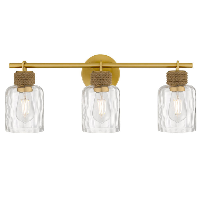 Quoizel - BTC8624BRG - Three Light Vanity - Baltic - Brushed Gold