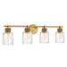 Quoizel - BTC8634BRG - Four Light Vanity - Baltic - Brushed Gold