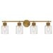 Quoizel - BTC8634BRG - Four Light Vanity - Baltic - Brushed Gold