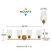 Quoizel - BTC8634BRG - Four Light Vanity - Baltic - Brushed Gold