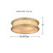 Quoizel - COLE1616BGD - LED Flush Mount - Colette - Bronze Gold