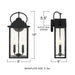 Quoizel - DAM8407MBK - LED Outdoor Wall Lantern - Damian - Matte Black
