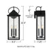Quoizel - DAM8408MBK - LED Outdoor Wall Lantern - Damian - Matte Black