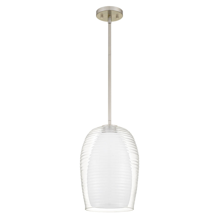 Quoizel - EVN1510BN - One Light Mini Pendant - Evelynn - Brushed Nickel