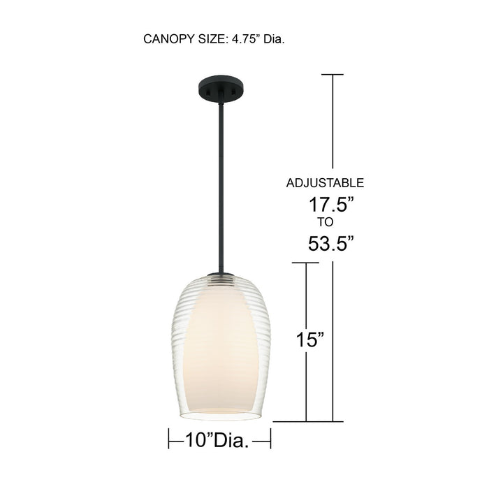 Quoizel - EVN1510MBK - One Light Mini Pendant - Evelynn - Matte Black