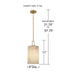 Quoizel - GIA1508BGD - LED Mini Pendant - Gianna - Bronze Gold