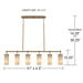 Quoizel - GIA640BGD - LED Island Pendant - Gianna - Bronze Gold