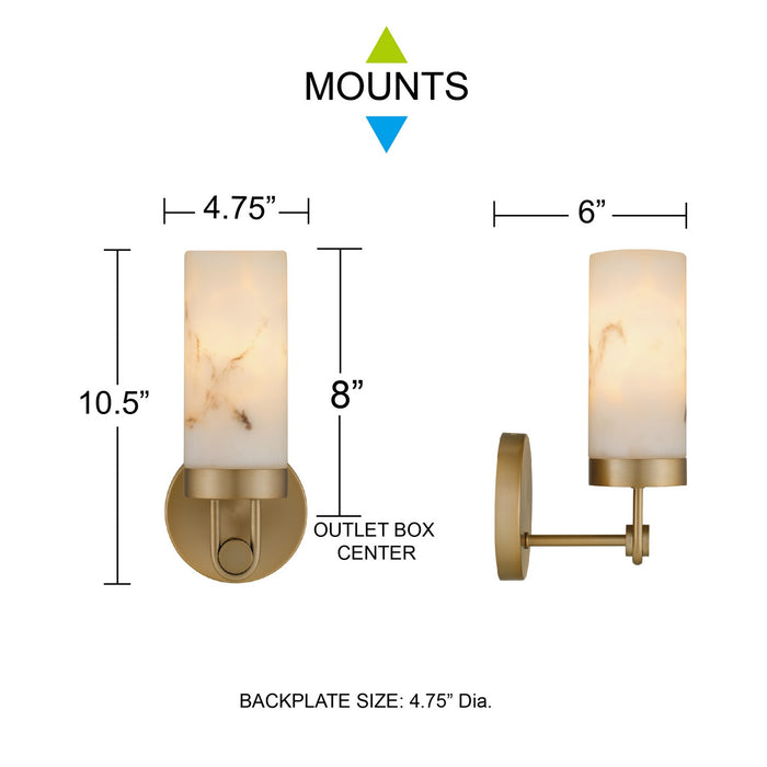 Quoizel - GIA8705BGD - LED Wall Sconce - Gianna - Bronze Gold