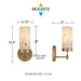 Quoizel - GIA8705BGD - LED Wall Sconce - Gianna - Bronze Gold
