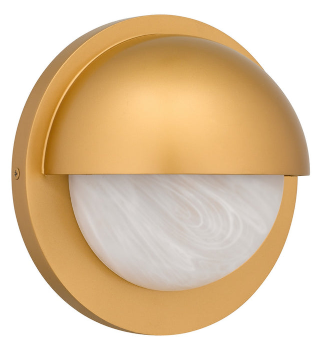 Quoizel - HARL8408NWS - LED Outdoor Wall Lantern - Harlowe - Nouveau Painted Weathered Brass
