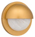 Quoizel - HARL8408NWS - LED Outdoor Wall Lantern - Harlowe - Nouveau Painted Weathered Brass