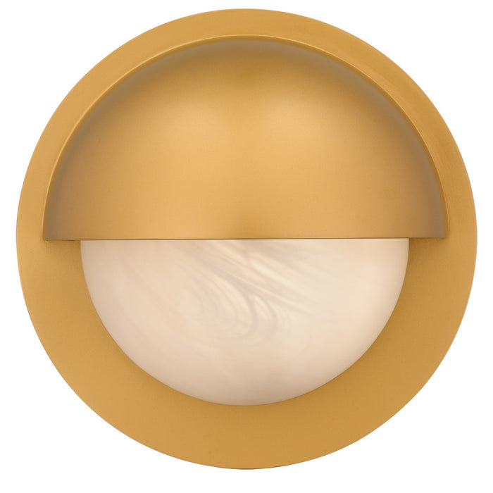Quoizel - HARL8408NWS - LED Outdoor Wall Lantern - Harlowe - Nouveau Painted Weathered Brass